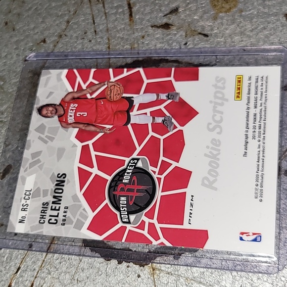 Autographed. Chris Clemons. Rookie Script. Panini. Prizm. MINT - Picture 5 of 8